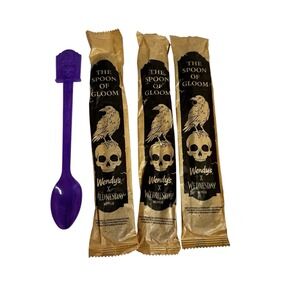 4 Wendy's x Wednesday‎ The Spoon Of Gloom 3 Sealed, 1 open package